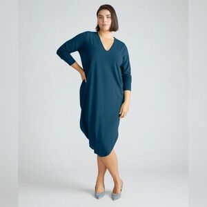 Universal standard teal Blue V-Neck Dress size L (22-24)